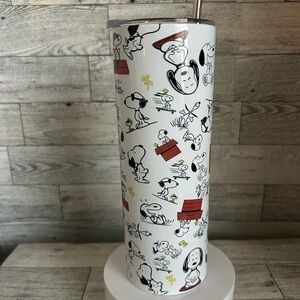 Snoopy White Tumbler 20oz Stainless Steel